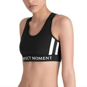 Perfect Moment Black Sports Bra Fitness Bra